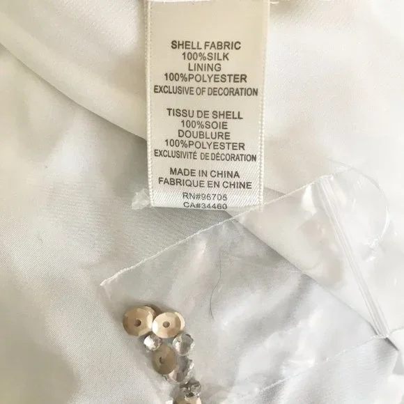 Rebecca Taylor Dress S/M Formal White Prom Wedding Hoco Debutante Maxi Long Gown - Picture 12 of 16